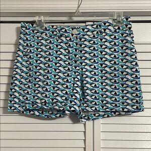 Crown & Ivy Blue and Black Bermuda Shorts with pockets size 10